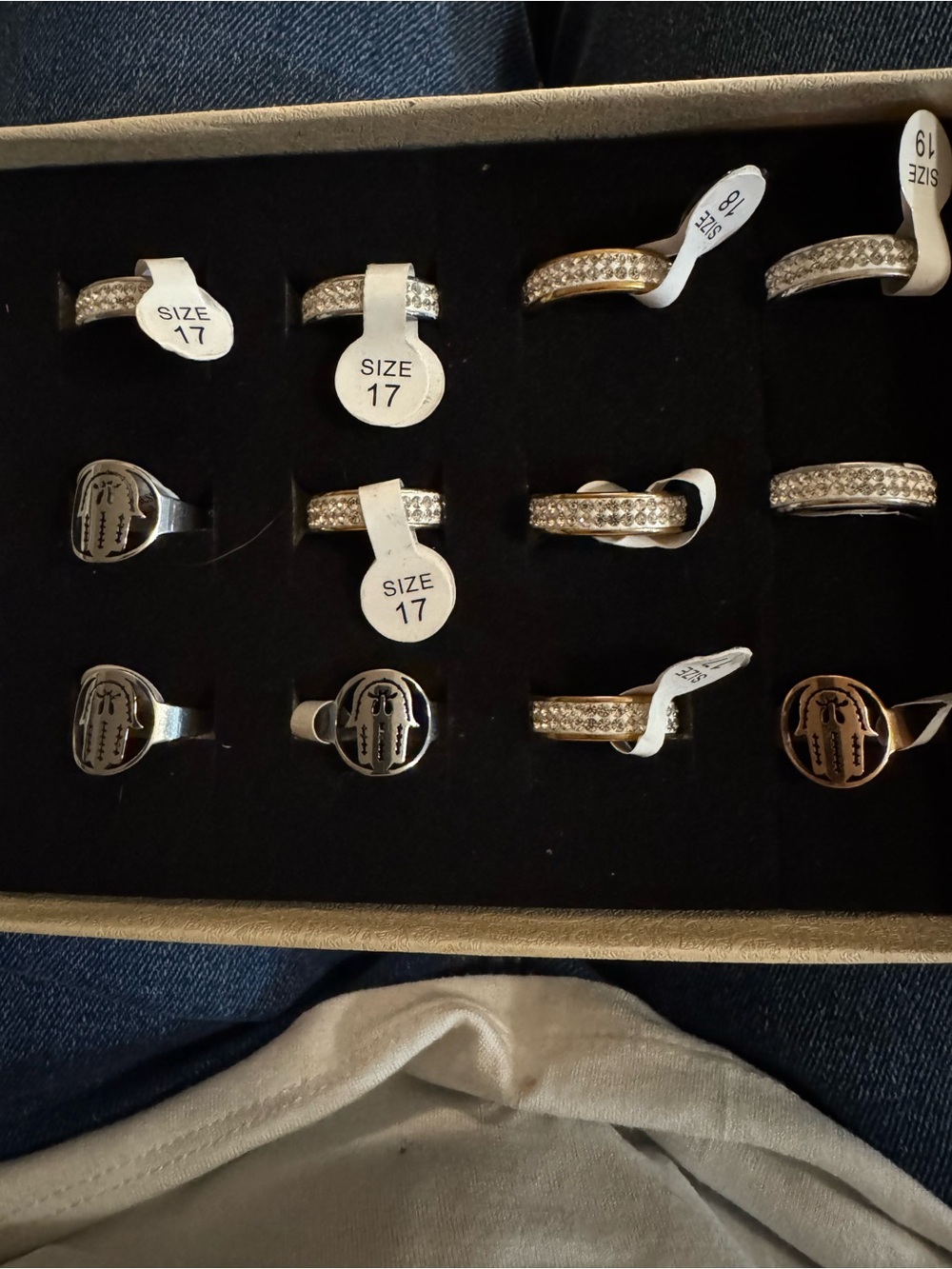 Classic Silver-Tone Rings Size 17